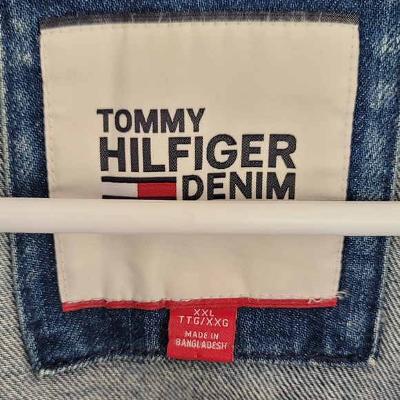 Rare Tommy Hilfiger Denim Jean Jacket Size XXL - Picture 2 of 7